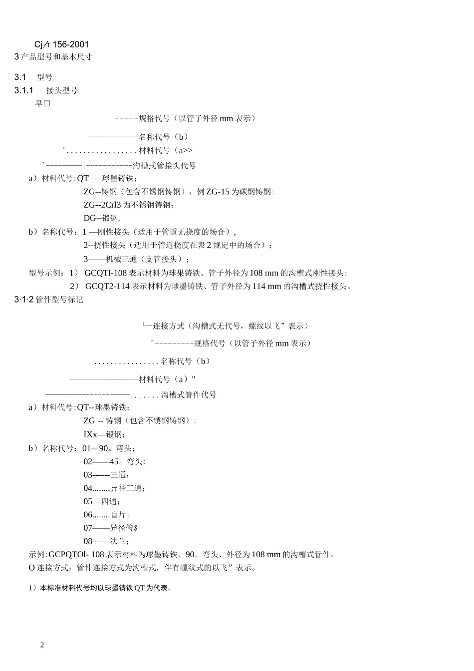 CJ／T156-2001《沟槽式管接头》_第3页