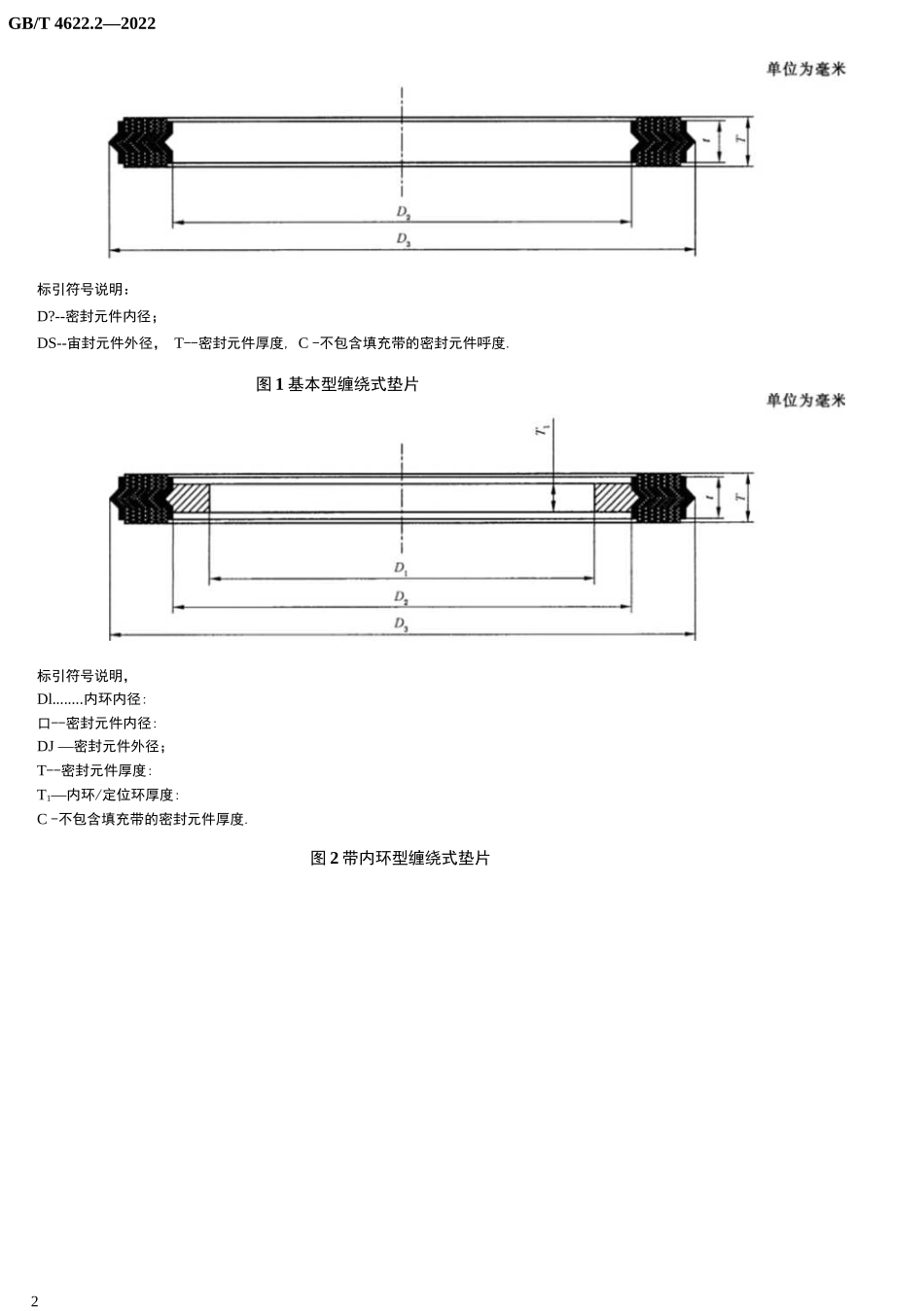 GB_T 4622.2-2022 管法兰用缠绕式垫片 第2部分：Class系列_第3页