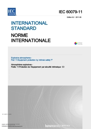 IEC 60079-11 2011原版完整文件