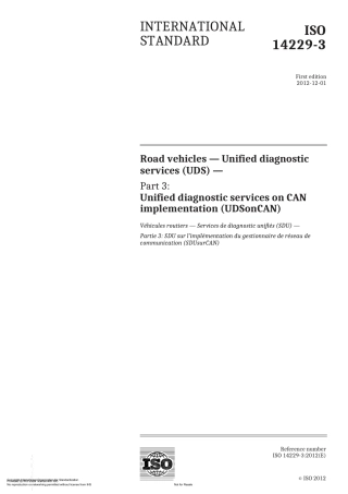ISO14229-3-2012 UDSonCAN英文完整原版