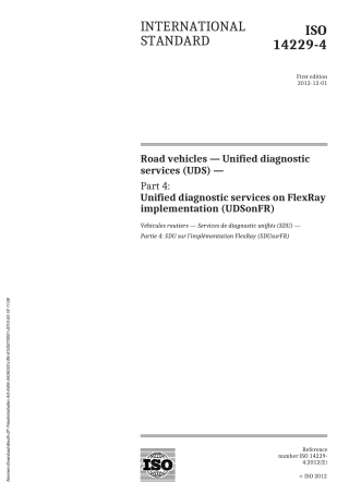 ISO14229-4 2012 UDSonFR英文完整原版