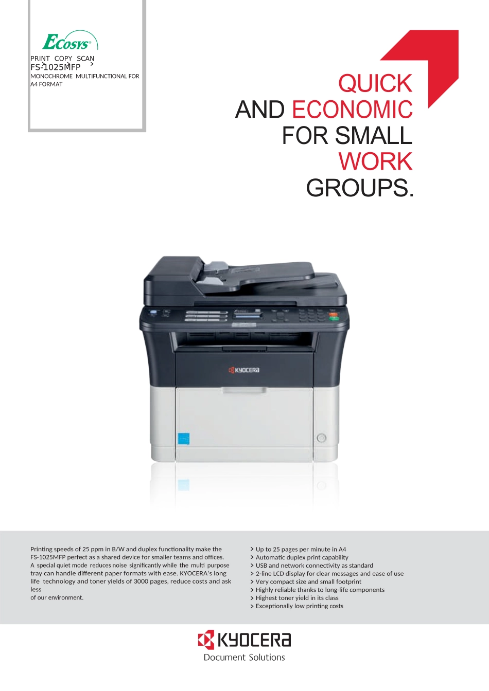 KYOCERA-FS-1025MFP-黑白多功能打印机说明书_第1页