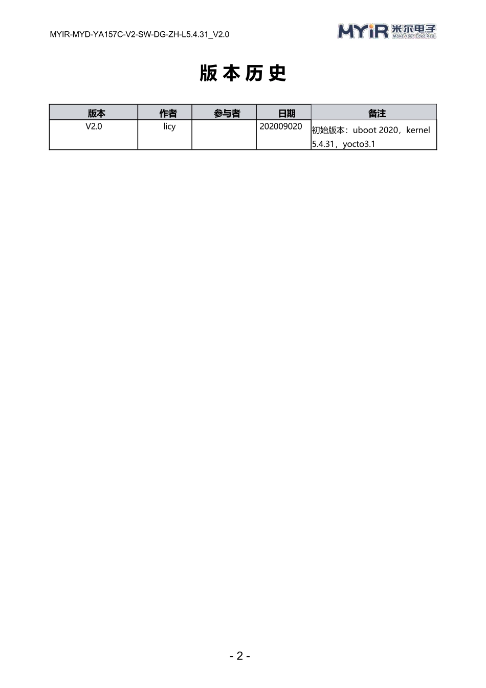 MYD-YA157C_Linux软件开发指南V2.0_第2页