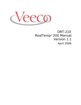 RealTemp200-manual原版完整文件