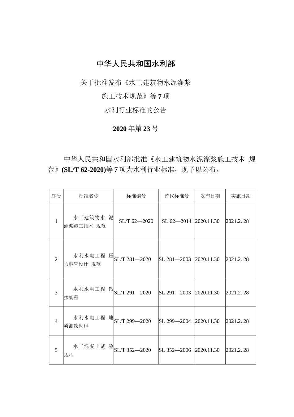 SL∕T 291—2020 水利水电工程钻探规程(水利)_第2页
