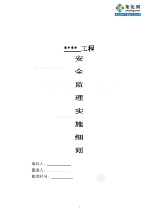 安全监理实施细则(十四)