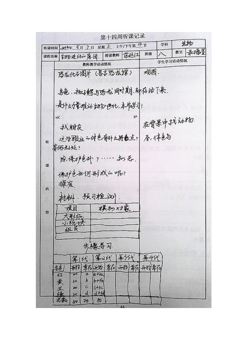 初中生物听课记录_第3页