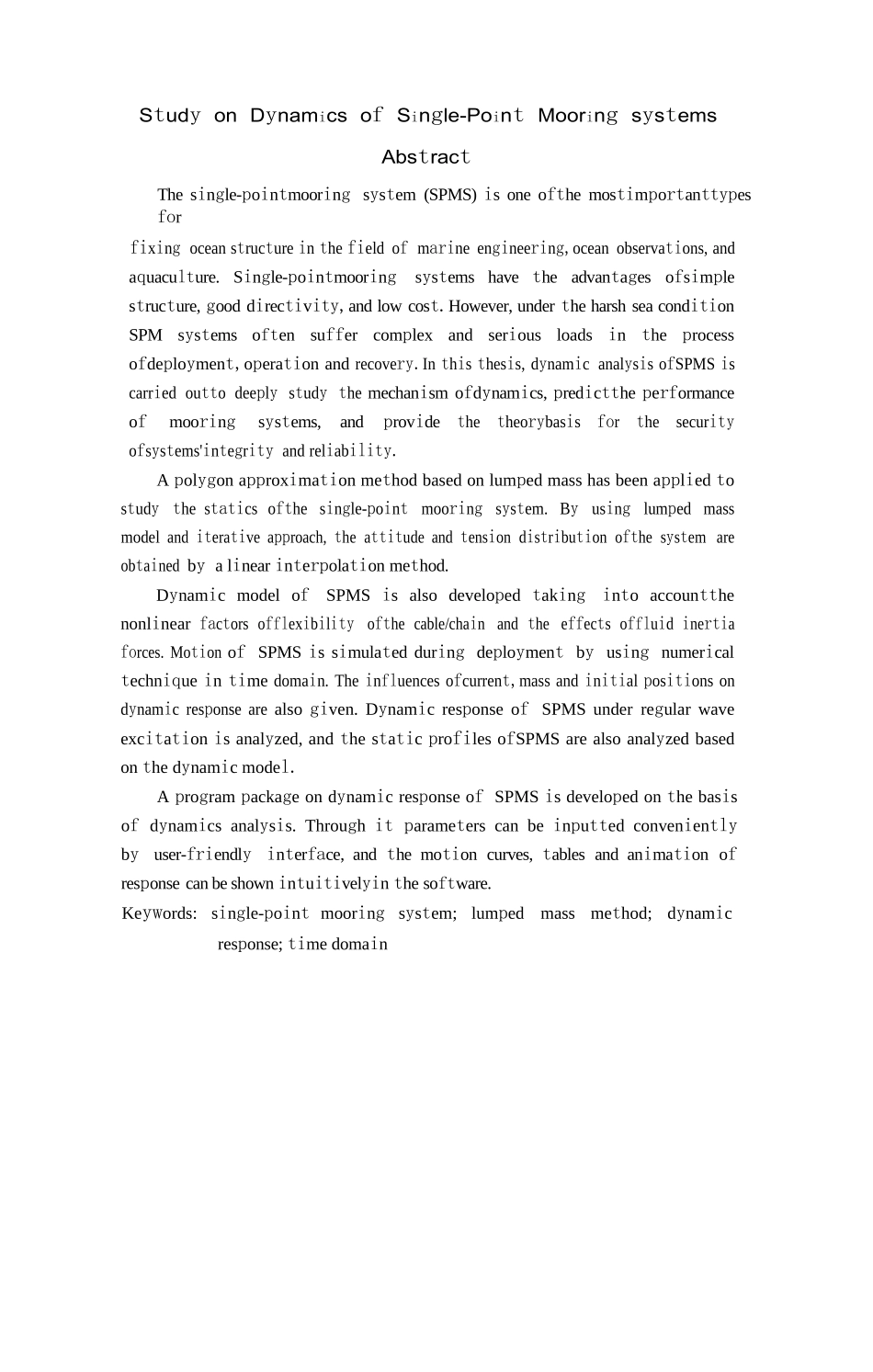 单点系泊系统的动力学研究_第2页