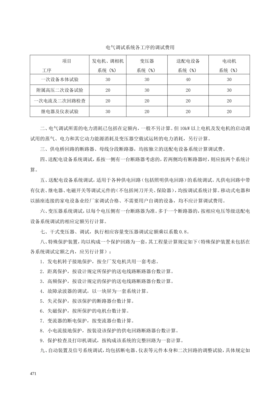 第十四章 电气调整试验-说明计算规则_第2页