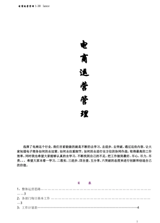 电商运营管理手册