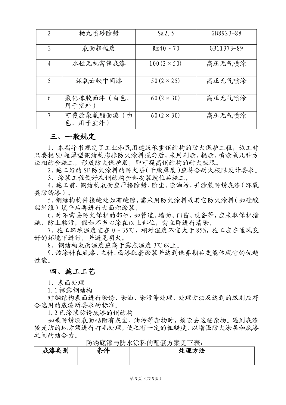 防火涂料施工方案样本_第3页