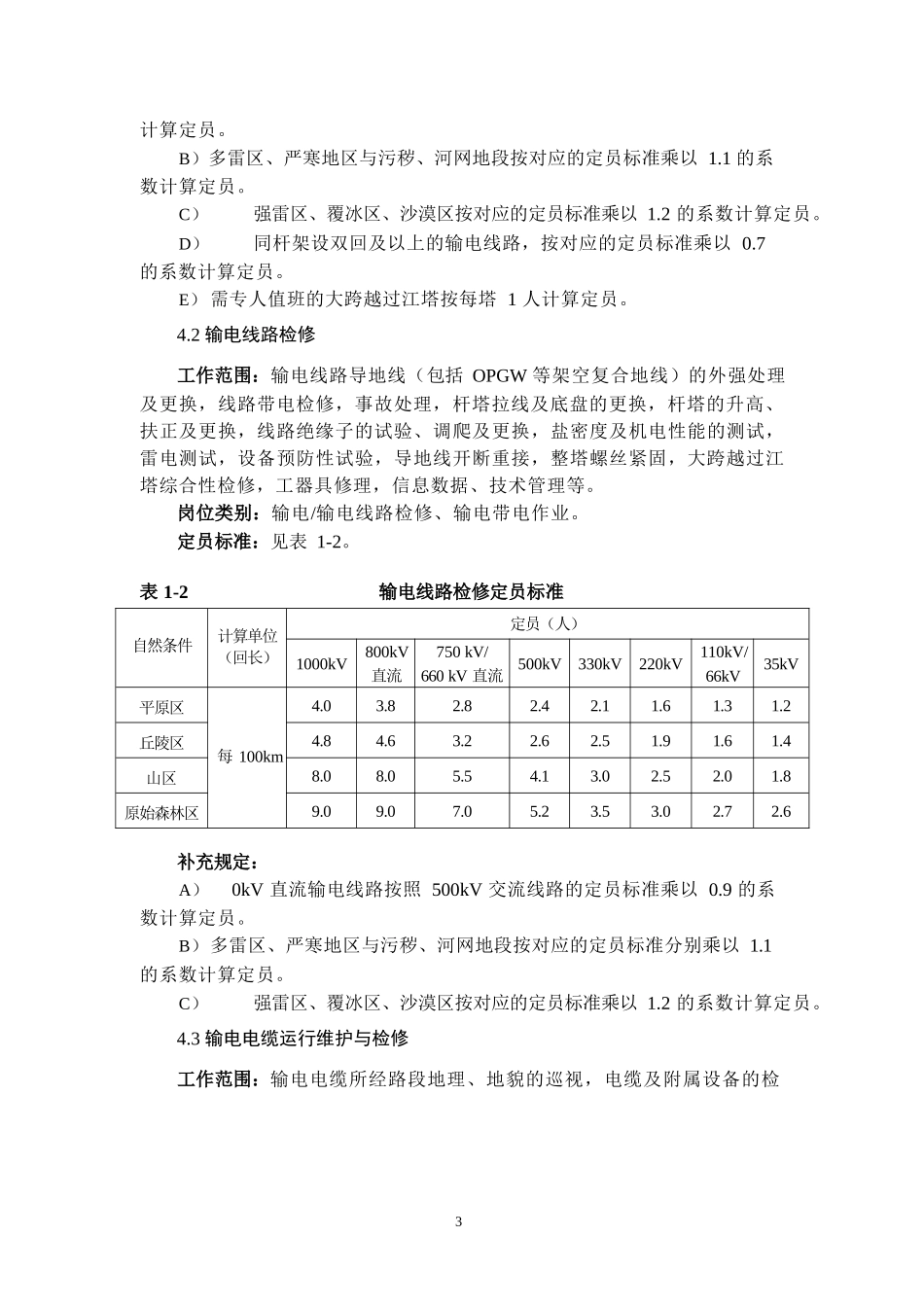 国家电网公司供电企业劳动定员标准_第3页