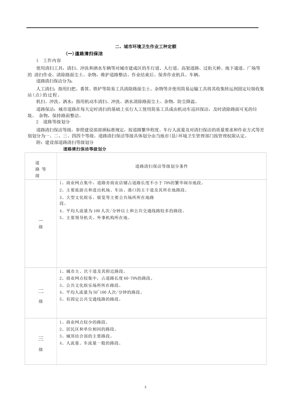 河南省城市环境卫生作业劳动定额_第3页