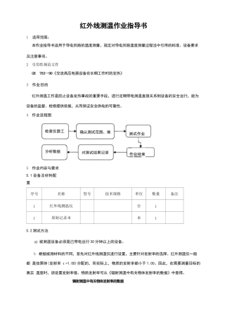 红外线测温作业指导书