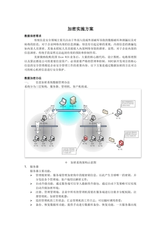 加密实施方案