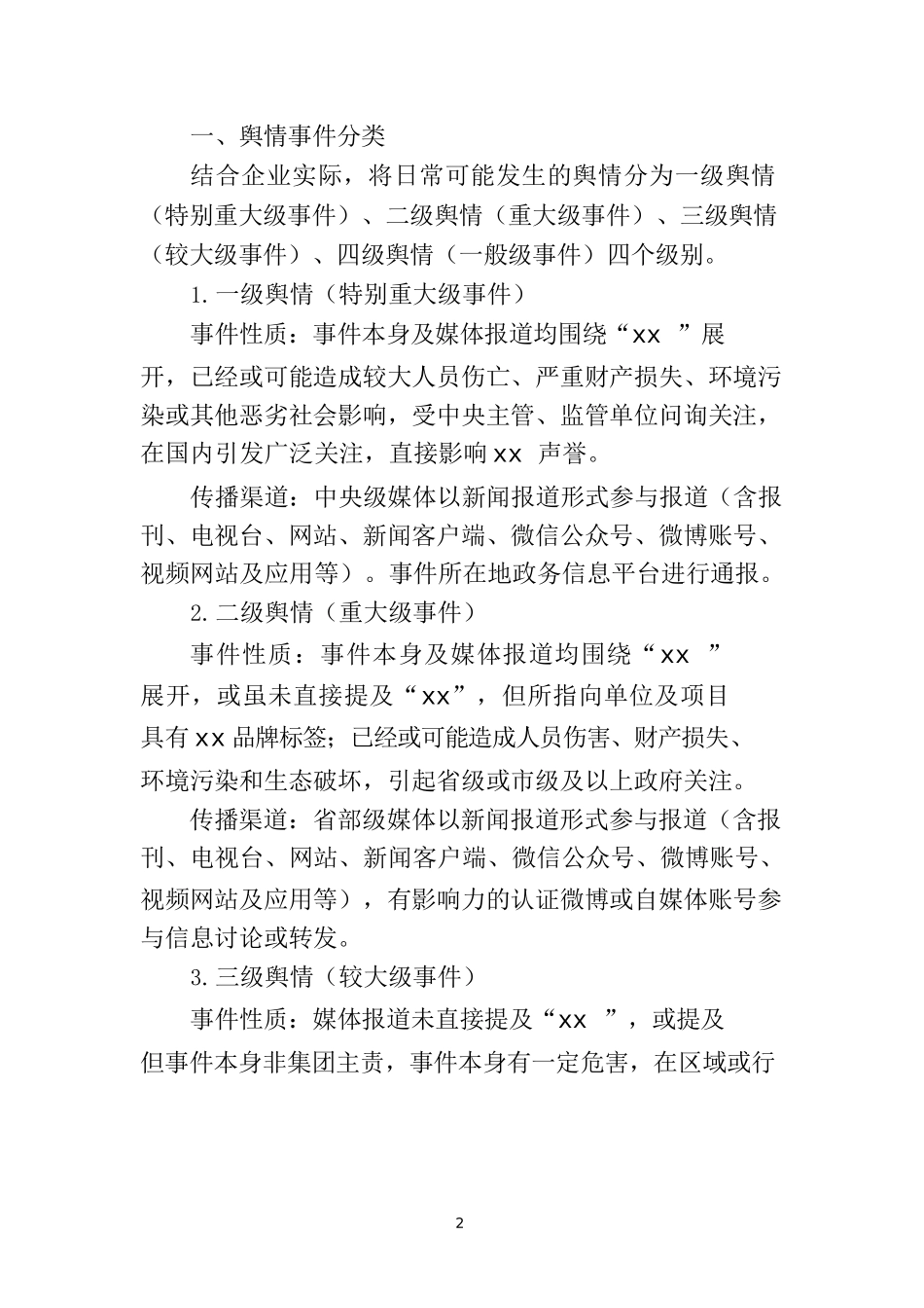 建筑集团公司舆情应对指导手册_第2页