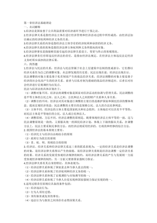 经济法知识点