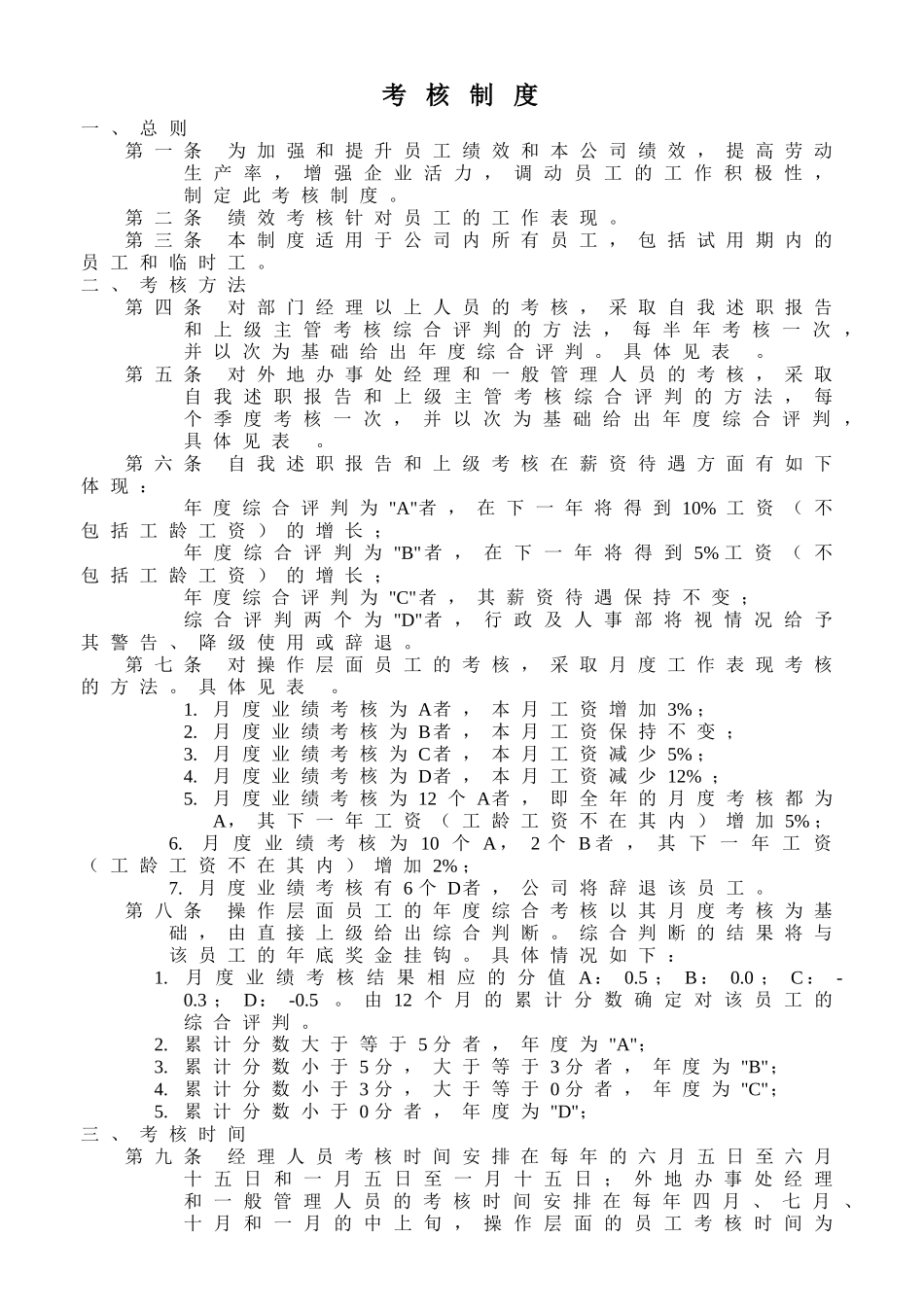 考核制度完整_第1页