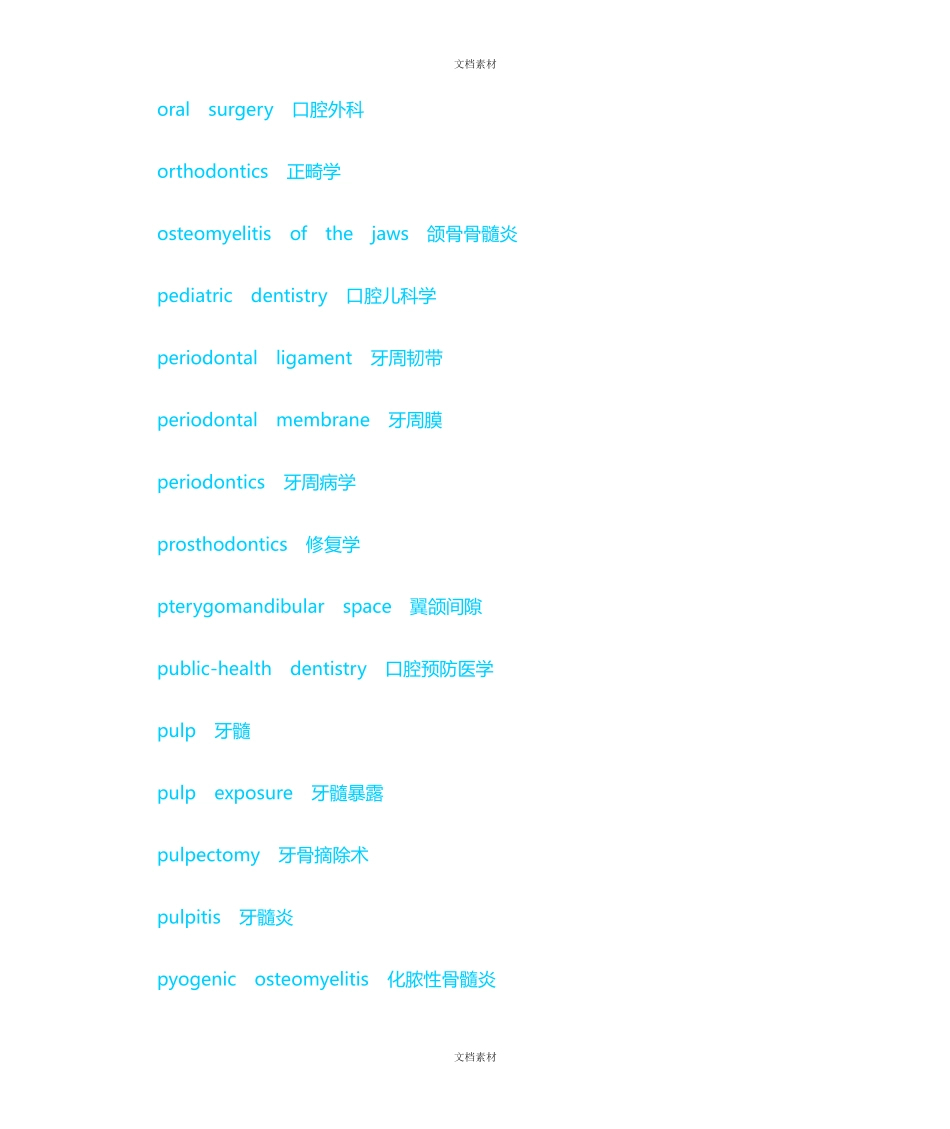 口腔英文词汇_第3页