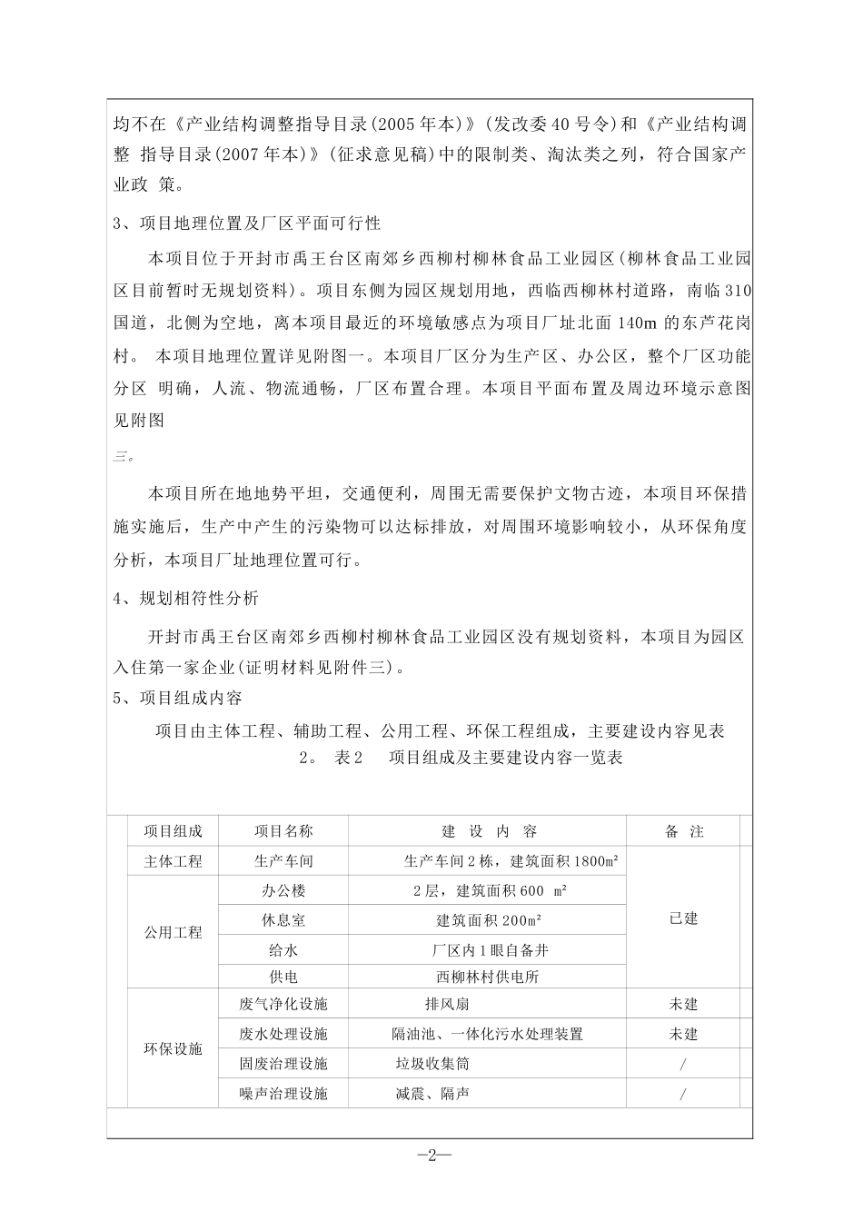 年产500吨食用香精生产线食品环评报告表_第2页