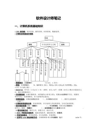 软件设计师笔记