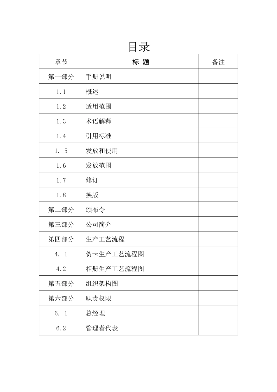 森林认证FSC-COC V3管理手册程序文件及作者指导书_第3页