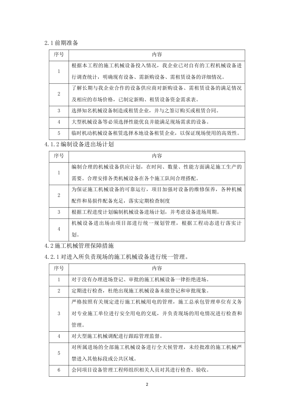 施工机械保障措施_第2页