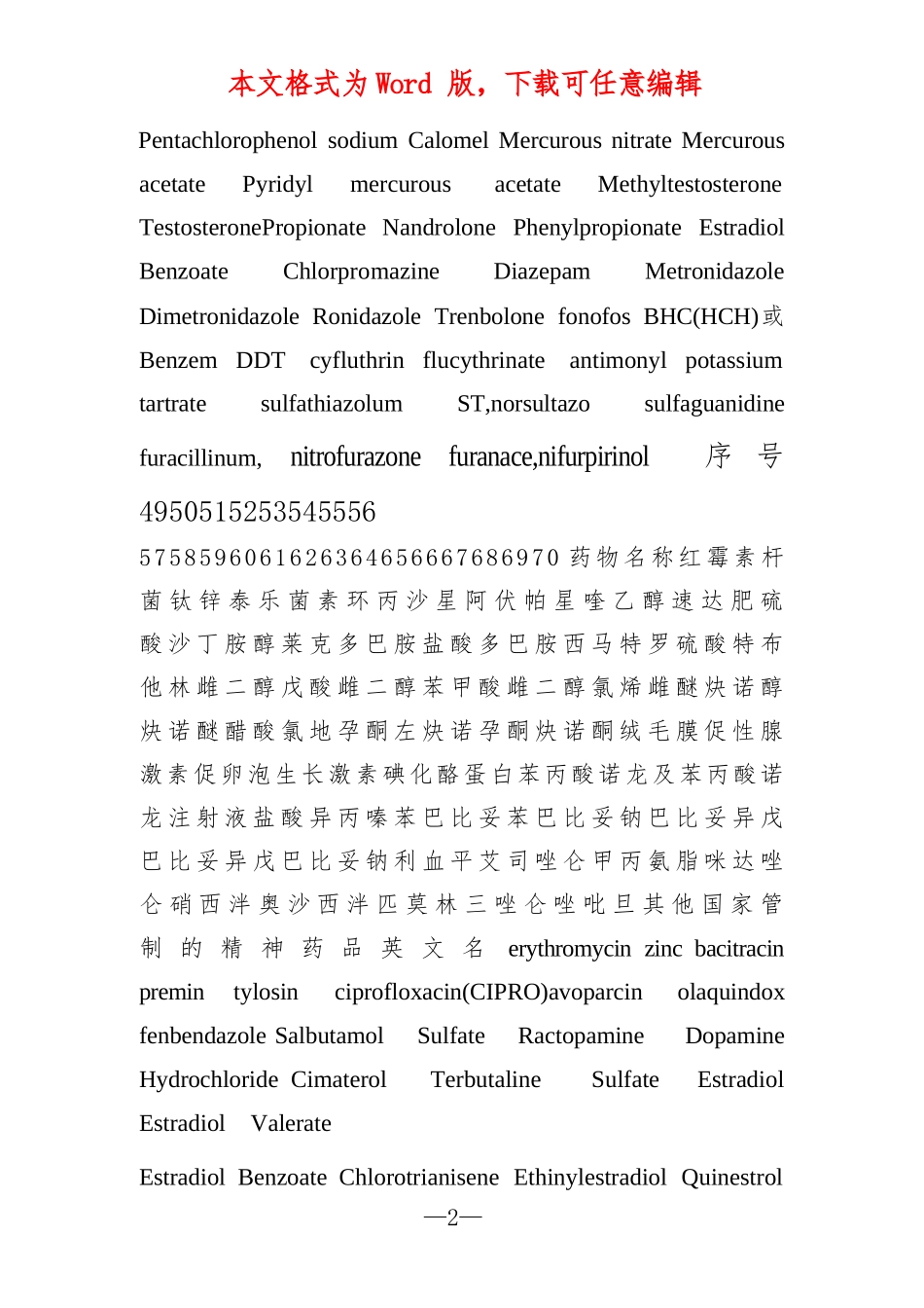 水产养殖禁用渔药清单_第2页