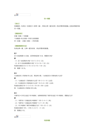 小学数学应用题21种类型总结(附例题、解题思路)