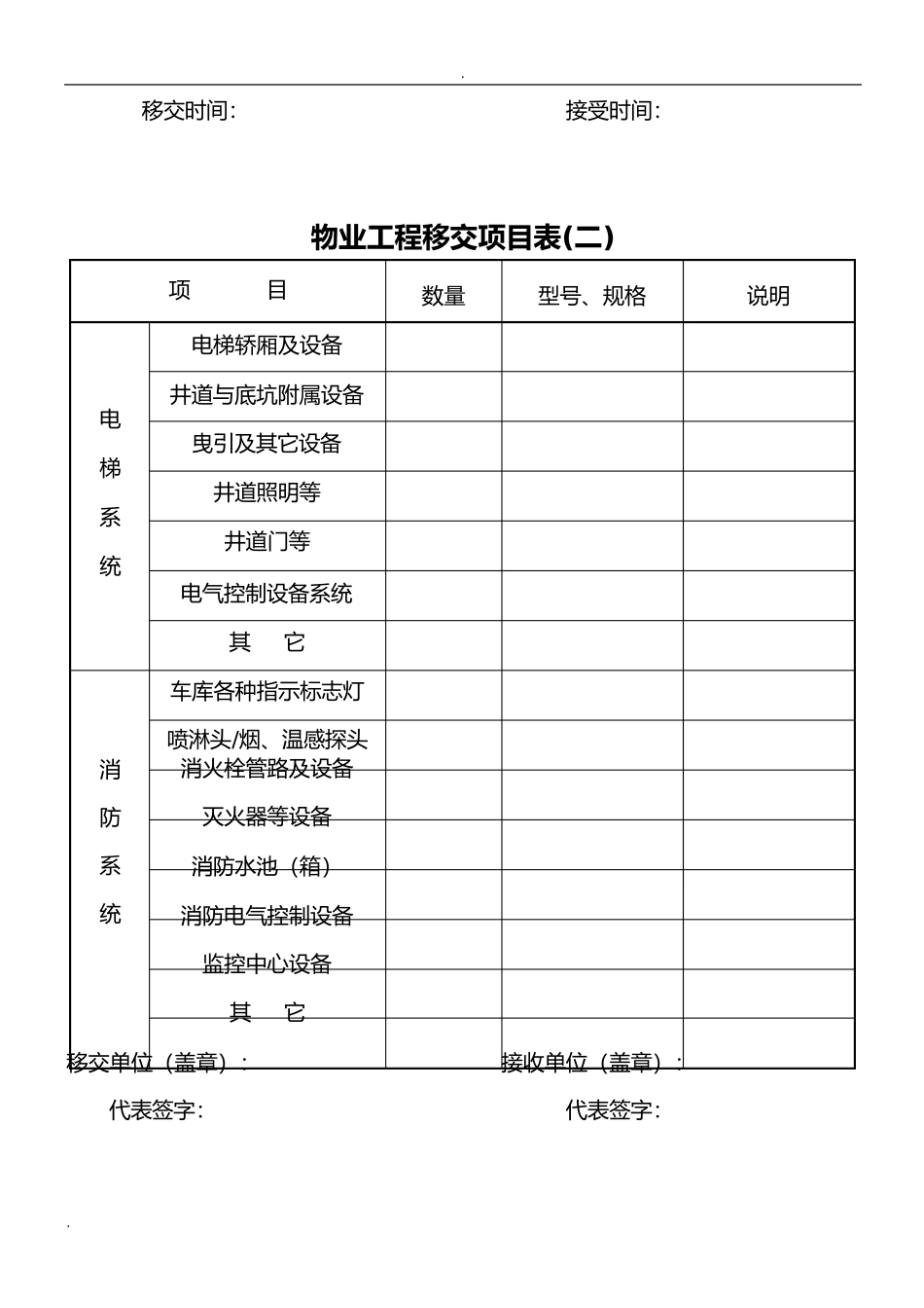 新老物业移交表格(全套)_第3页