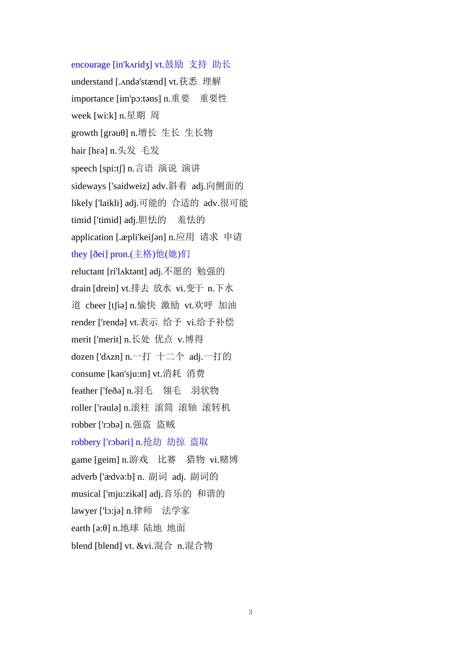 学士学位英语 4400大纲词汇 乱序版_第3页