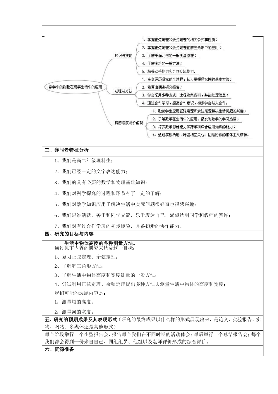 研究性学习——数学中的测量在现实生活中的应用_第3页
