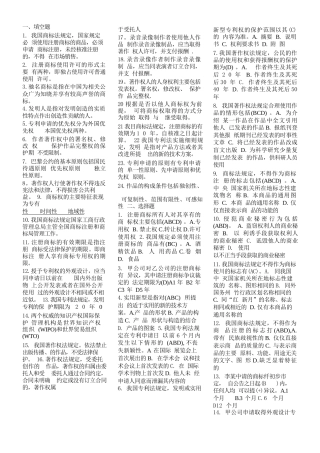 知识产权--1067知识产权法