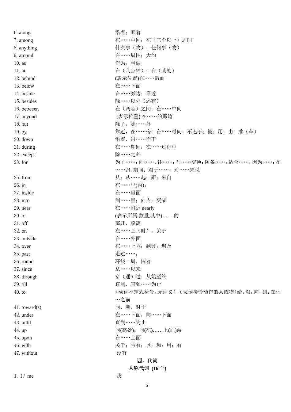 中考1600按词性分类_第2页
