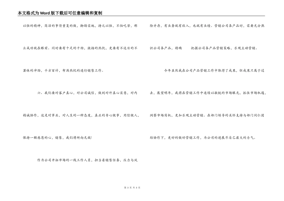 公司销售冠军获奖感言_第3页