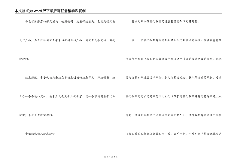 中小化妆品企业的未来市场走势分析_第3页