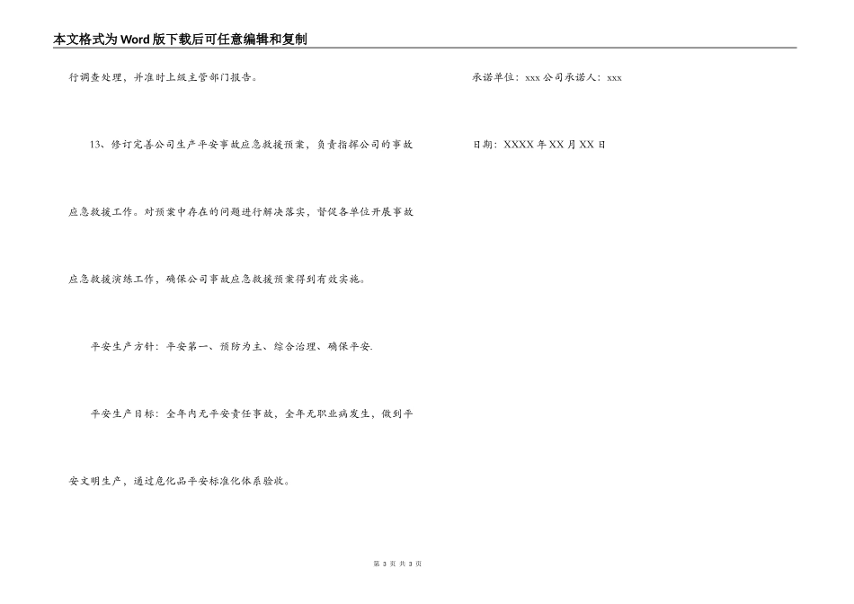 企业负责人安全承诺书_第3页
