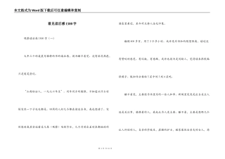 看见读后感1500字