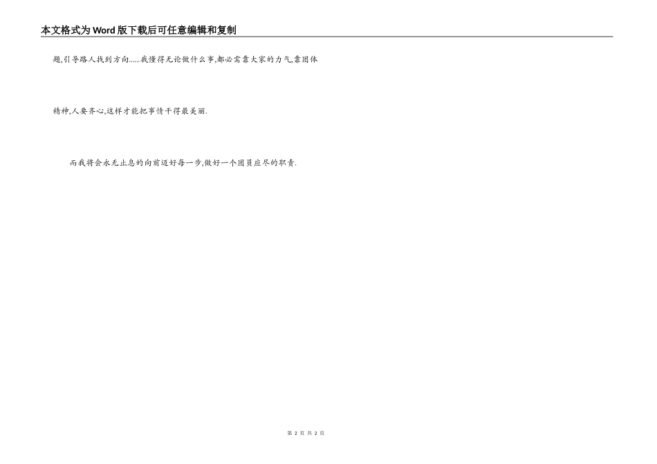 团员自我评价_第2页