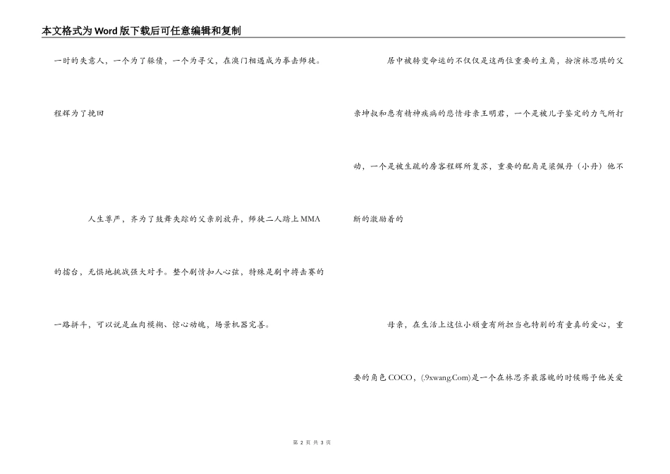 电影《激战》观后感_第2页