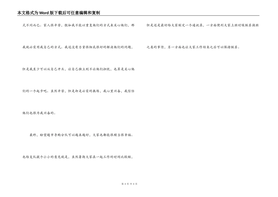 超市导购员实习报告_第3页