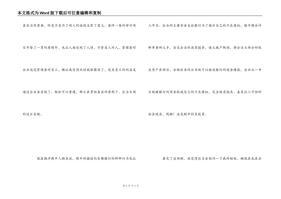 《审计风云》观感影评_第3页