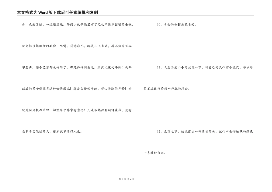 《高老头》读书笔记(好句摘抄)_第3页