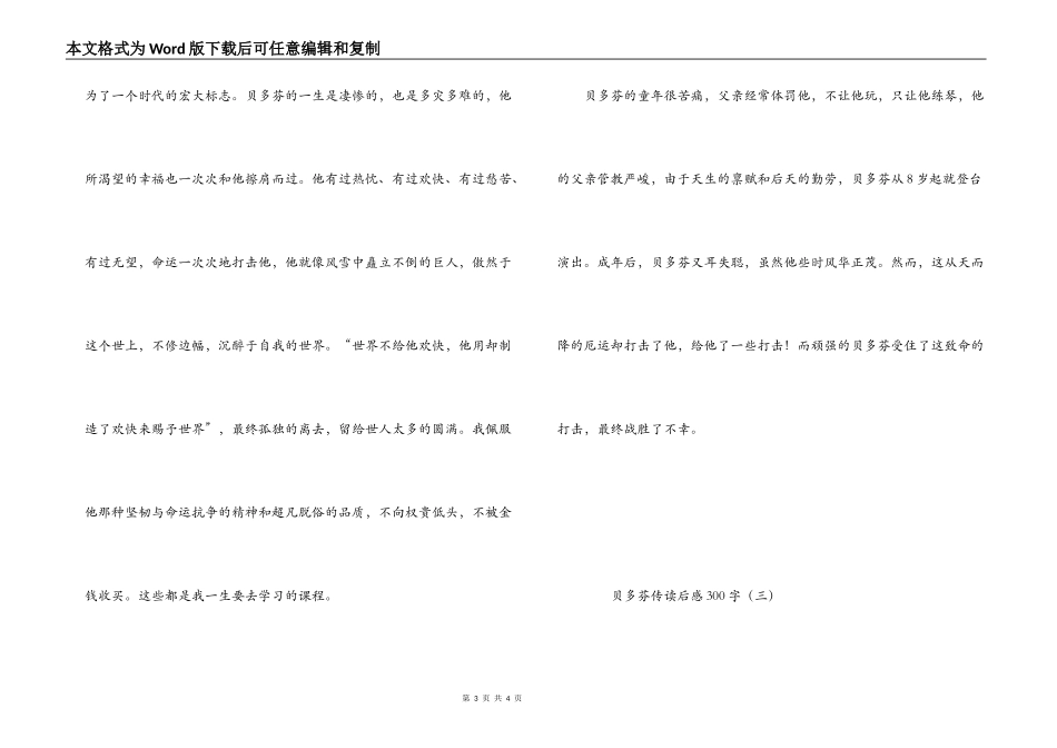 贝多芬传读后感300字_第3页