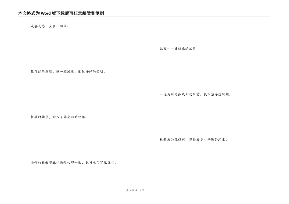 运动会解说词50字_第3页