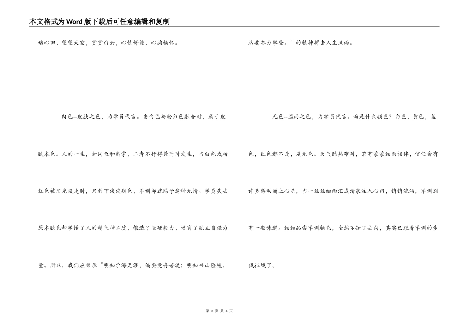 军训，色彩之谜_第3页