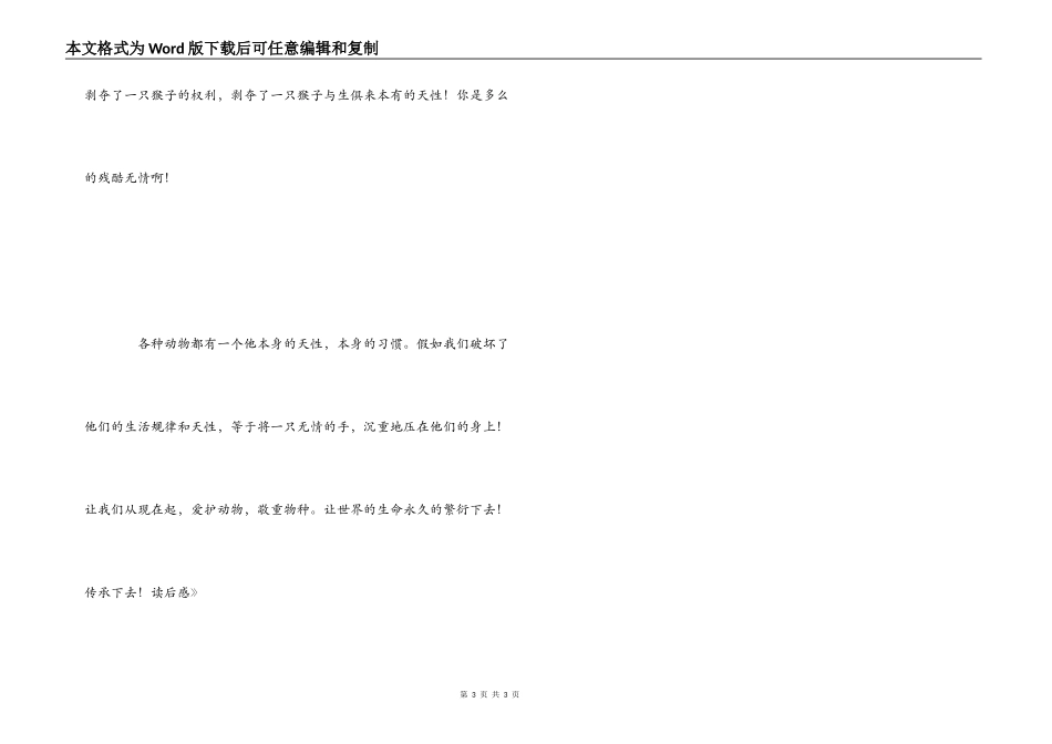 《老猴赫尼》读后感_第3页