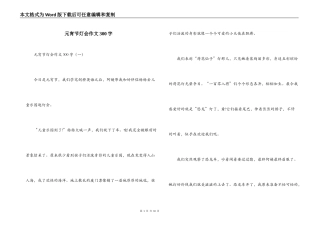 元宵节灯会作文300字