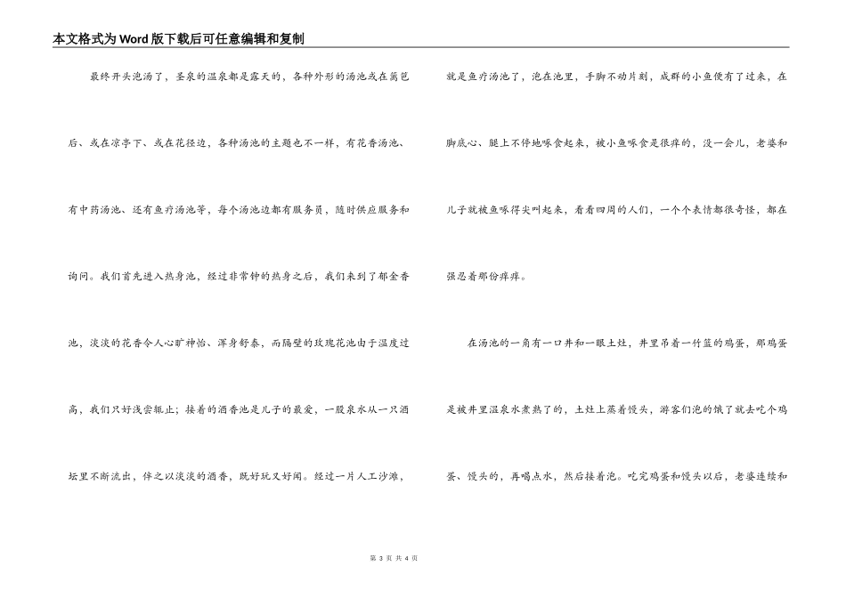 五一劳动节文章；汤山泡汤记_第3页