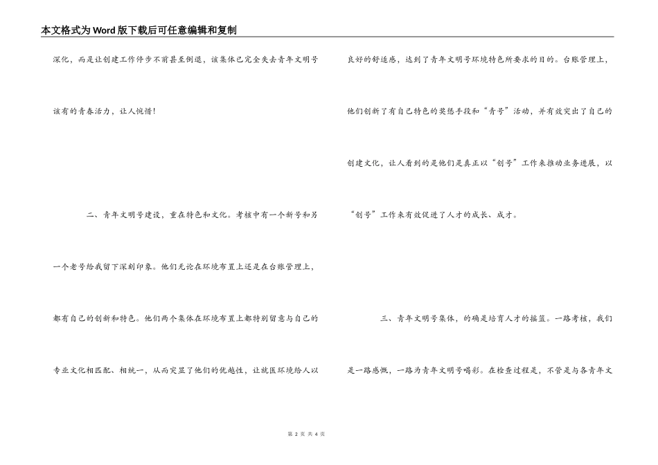 青年文明号考核心得体会_第2页
